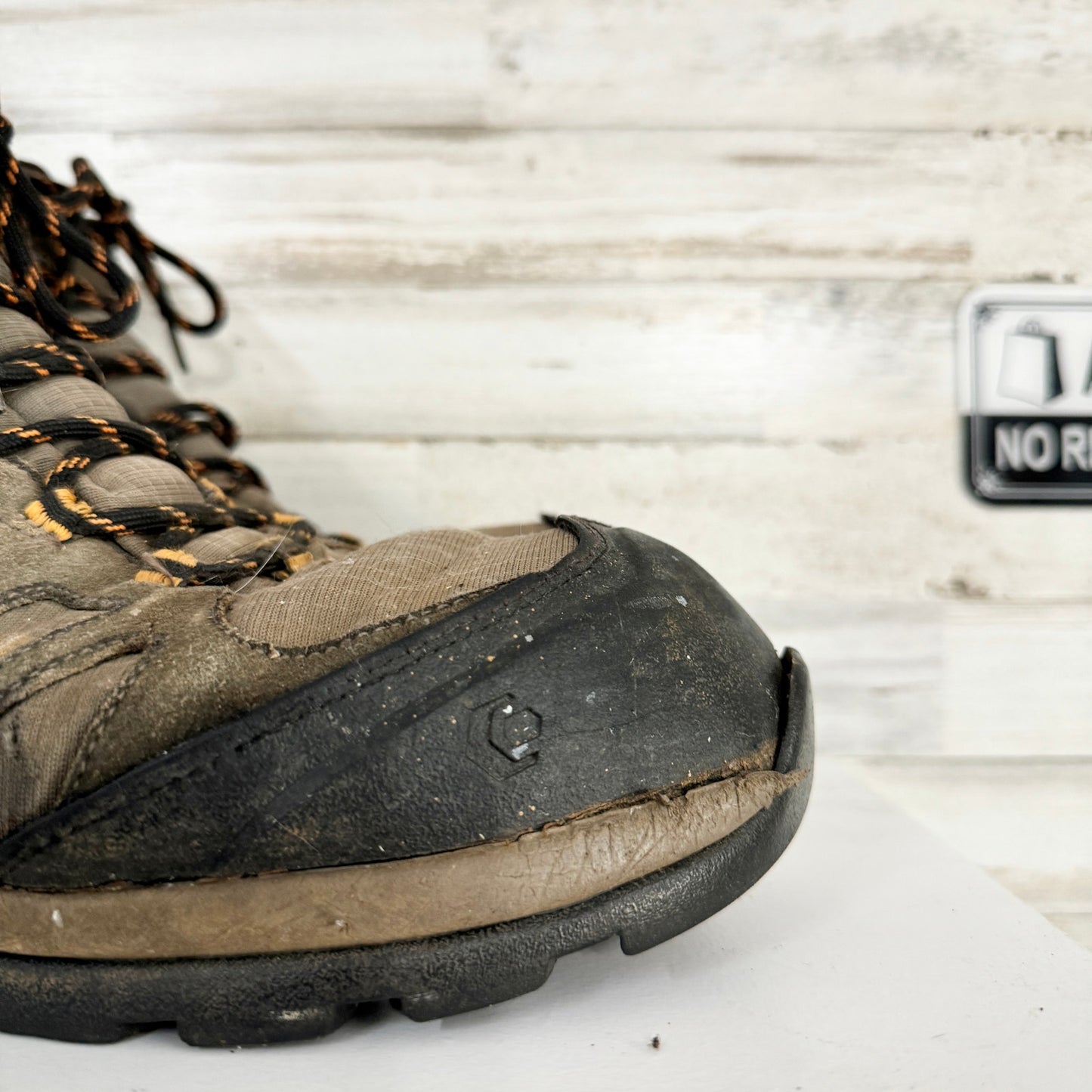 Wolverine Mens Fletcher Hiking Trail Boots Gray Black Lace Up Waterproof 13