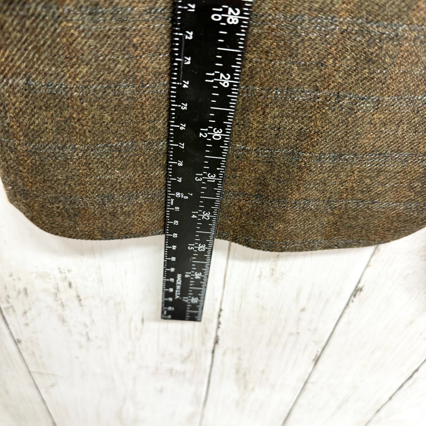 Vintage Nordstrom Joseph Abboud Blazer Men 41R Wool Tweed Triple Button Pocket