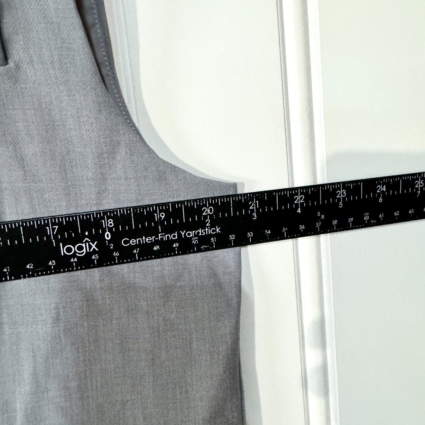 4th + Reckless Vest Single Breasted Sleeveless Padded Shoulder Grey Size XS
