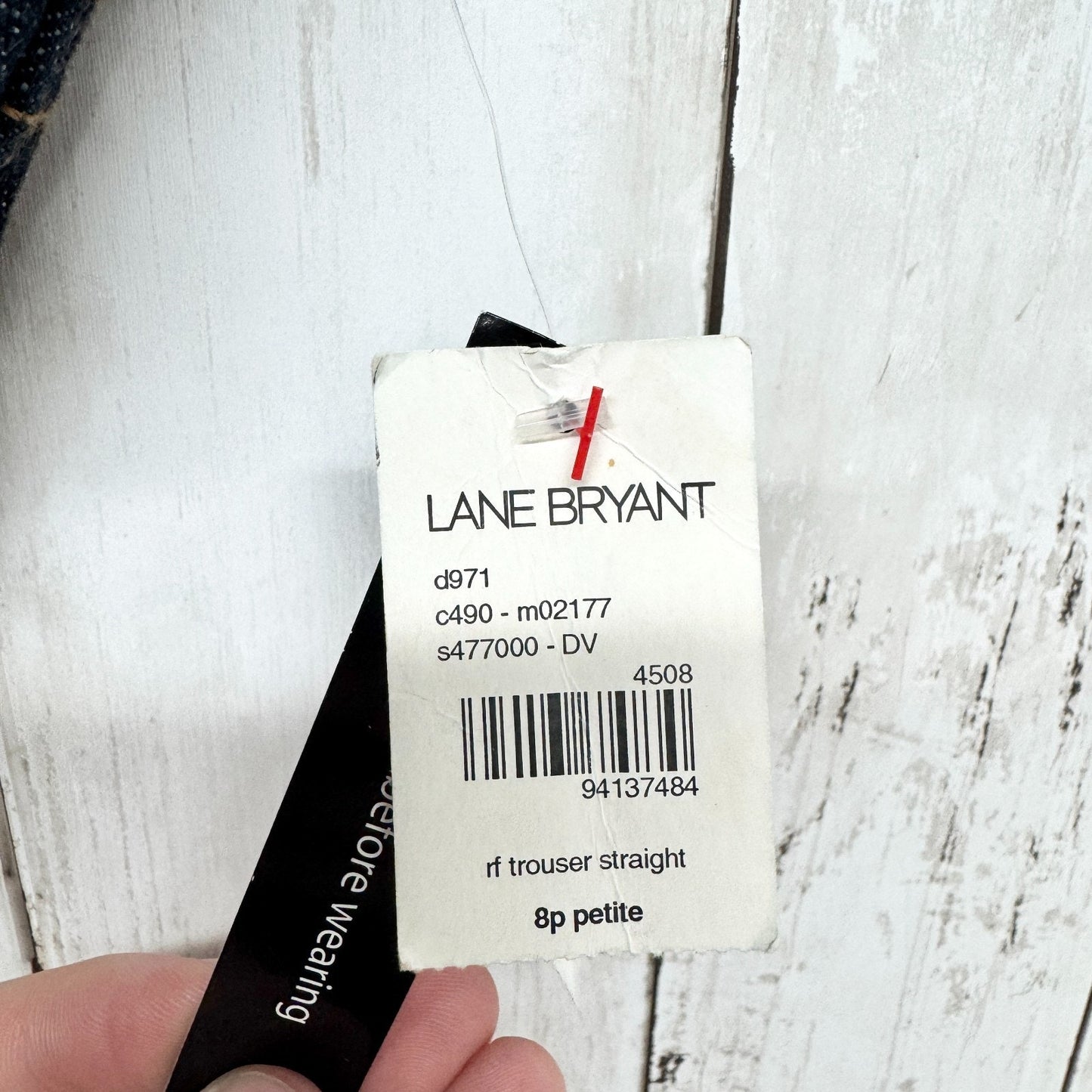 Lane Bryant Pants Women Size 8P Petite RF Trouser Straight Dark Denim Casual