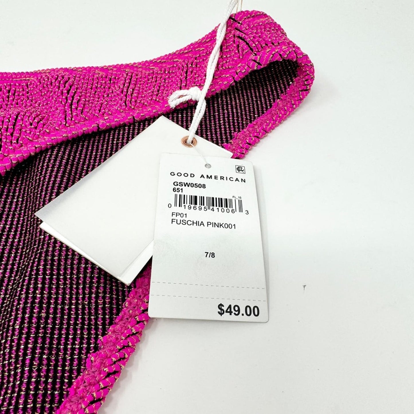 Good American Women Always Fits Good Waist Cheeky Bikini Bottom Pink Size 4X/5X