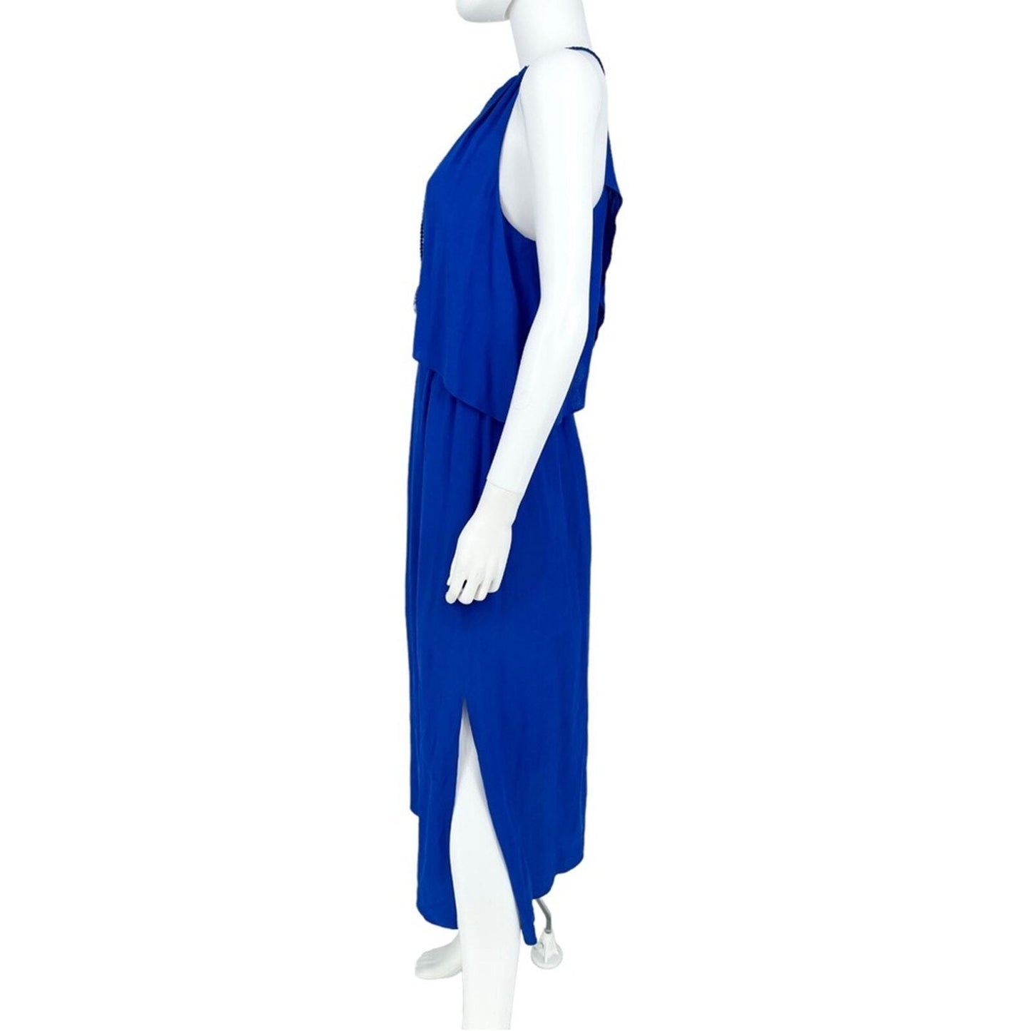 Madewell Deep V Sleeveless Flutter Spaghetti Strap Maxi Dress Size 0