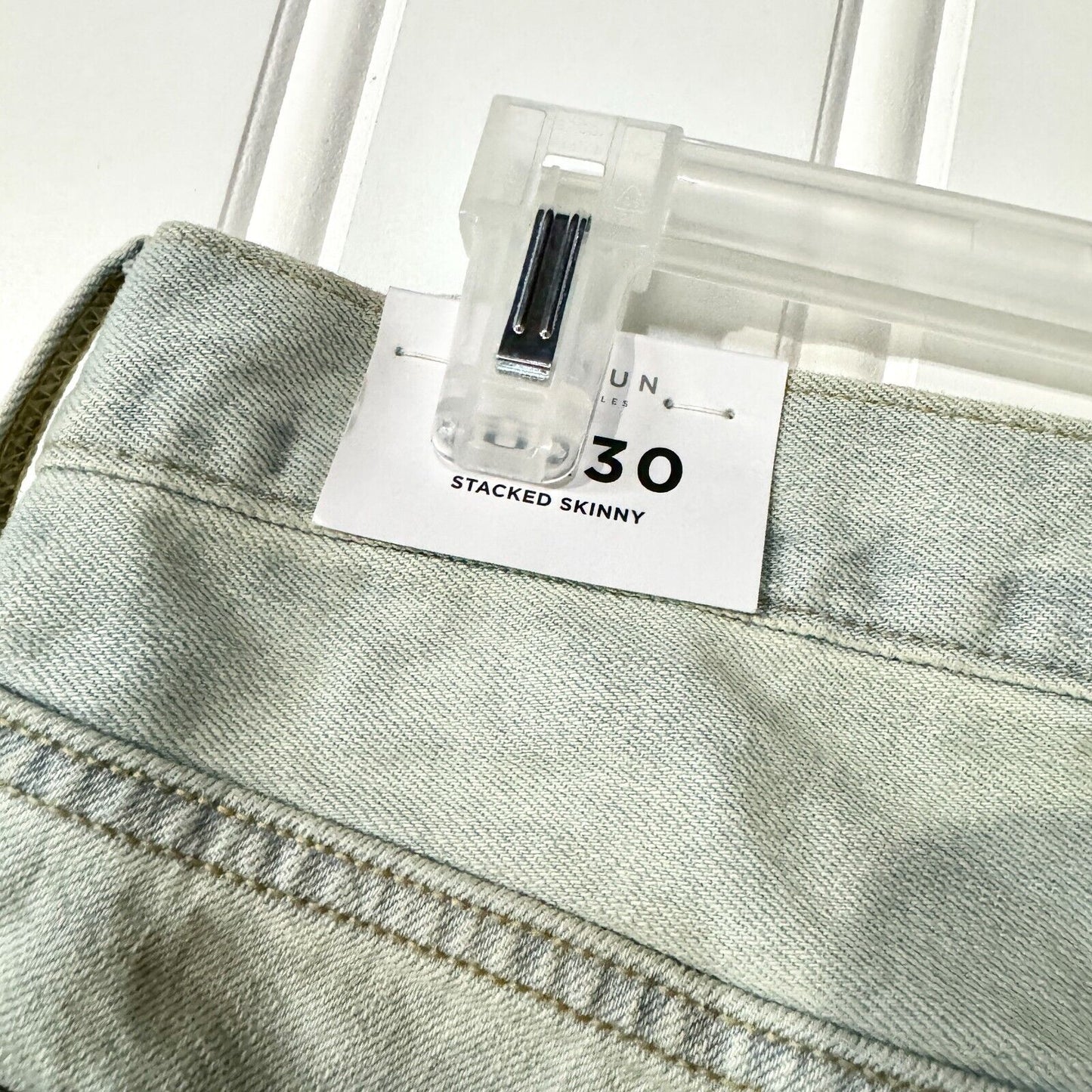 PACSON Jeans Men Size 30X30 Stacked Skinny Distressed Light Acid Washed NEW