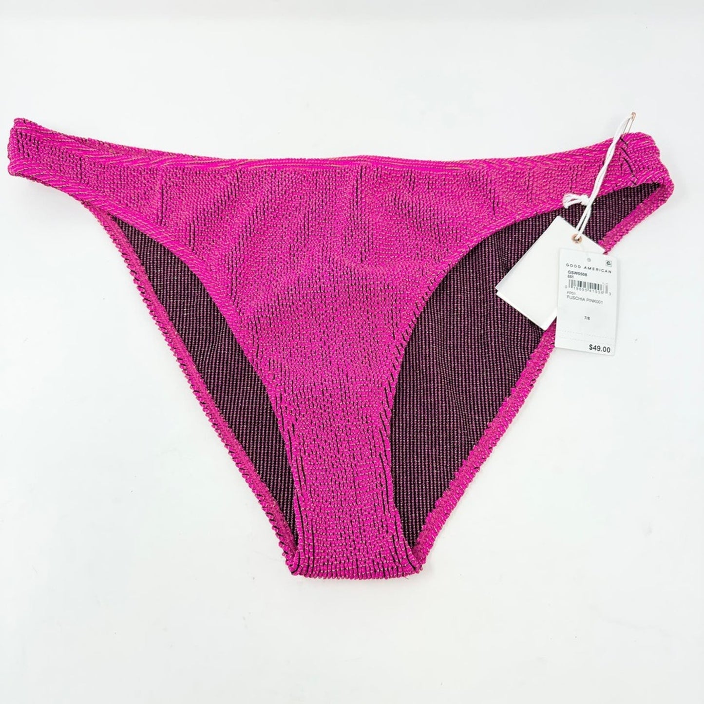 Good American Women Always Fits Good Waist Cheeky Bikini Bottom Pink Size 4X/5X