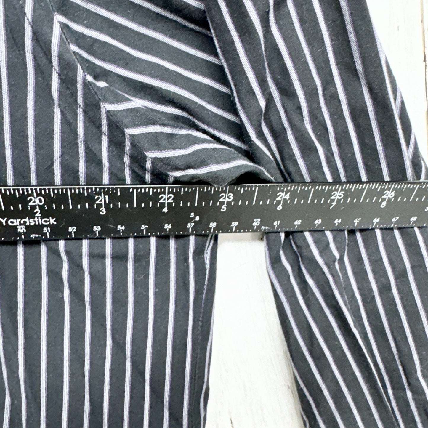 Geoffrey Beene Shirt Men 16 1/2 32/33 Regular Fit Long Sleeve Button Down Stripe