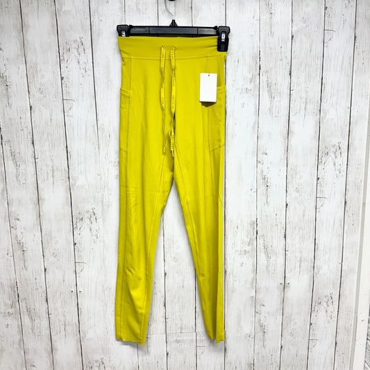 Offline by Aerie Pants Women Size Small Hi-Rise Yellow Joggers Athletic Pockets