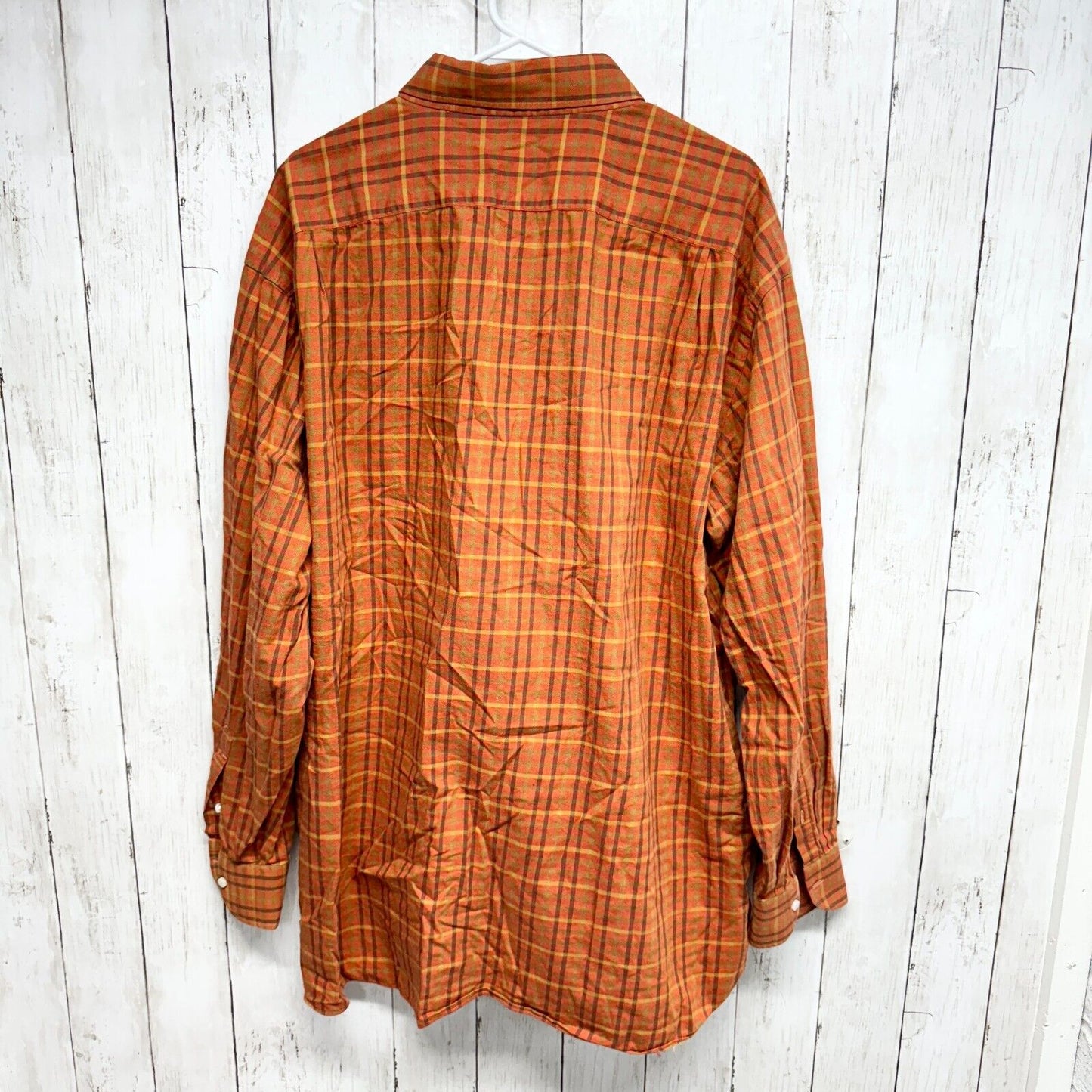 LUIGI BORRELLI Button Down Men 14.5/46 Cotton Blend Long-Sleeve Shirt Italy