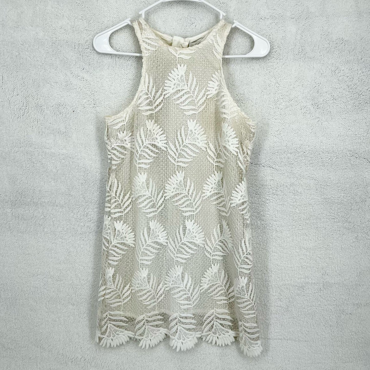 Lovers + Friends Mini Caspian Lace Scallop Sheath Dress Size XS