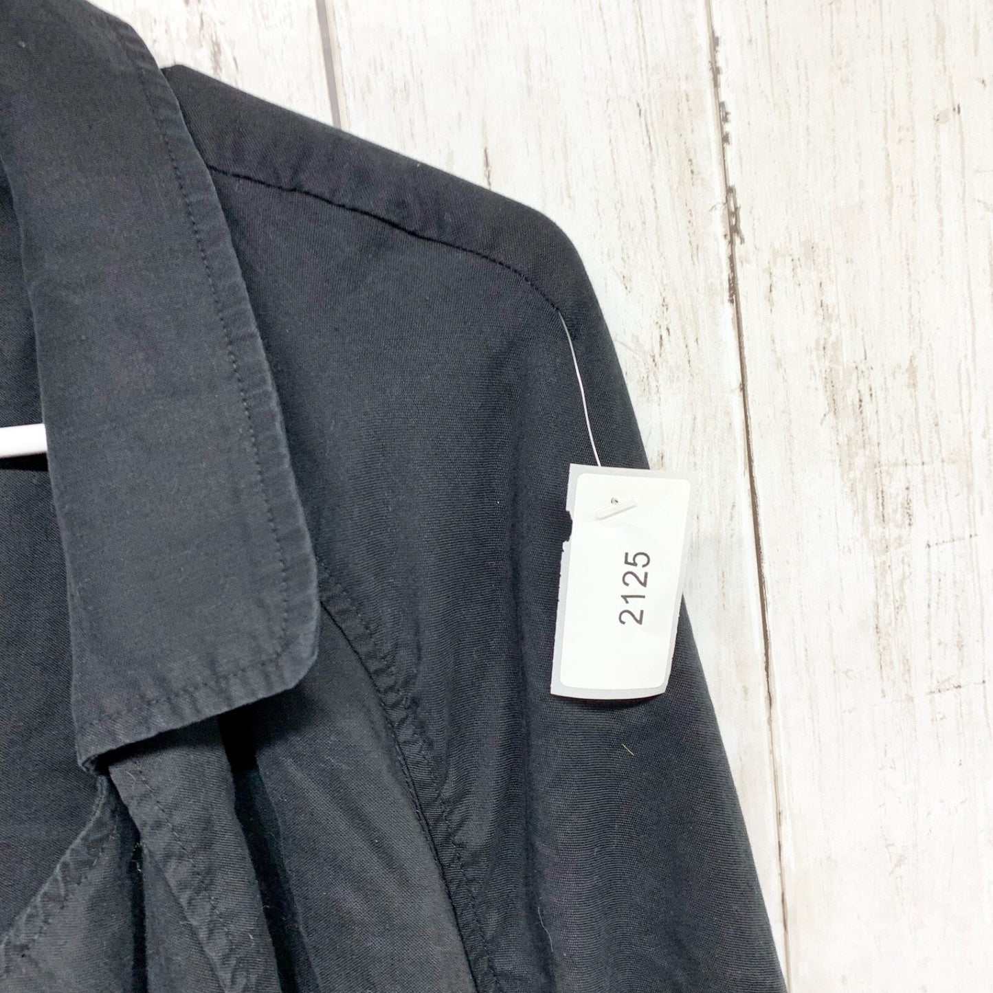 Cloth & Stone Jacket Women Size Medium Collared Split Back Trench Black Everyday
