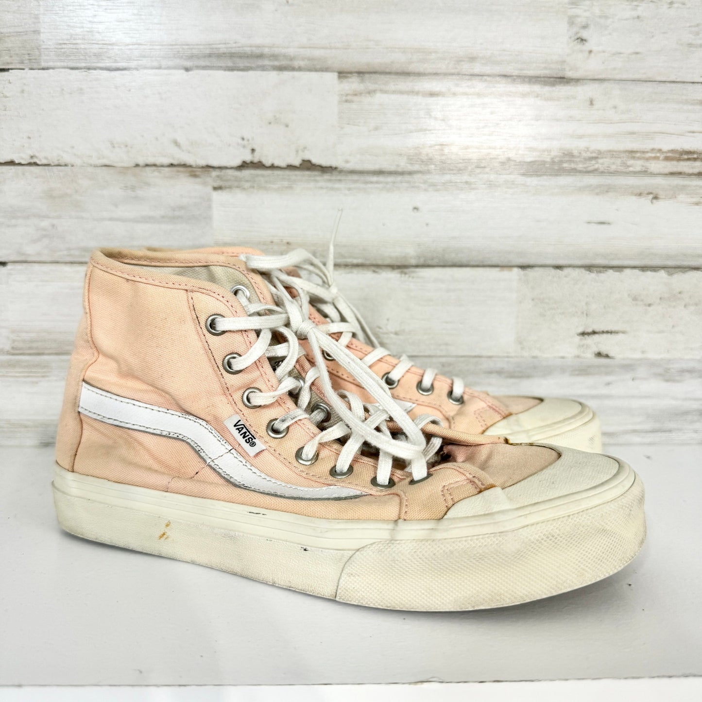 Vans Shoes Black Ball Hi SF Tropical Peach Salmon Skateboard Sneakers Size 6.5
