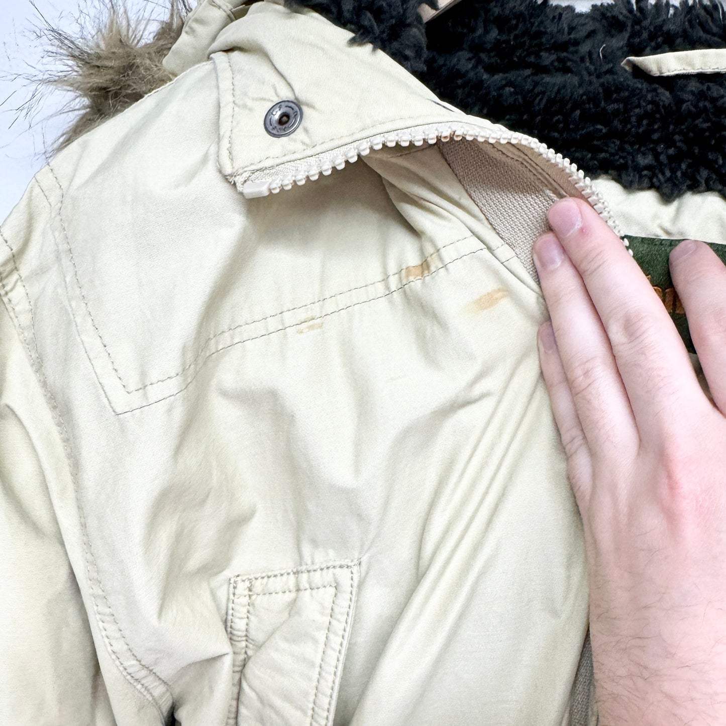 Timberland Mens DryVent Scar Ridge Waterproof Parka Size Small