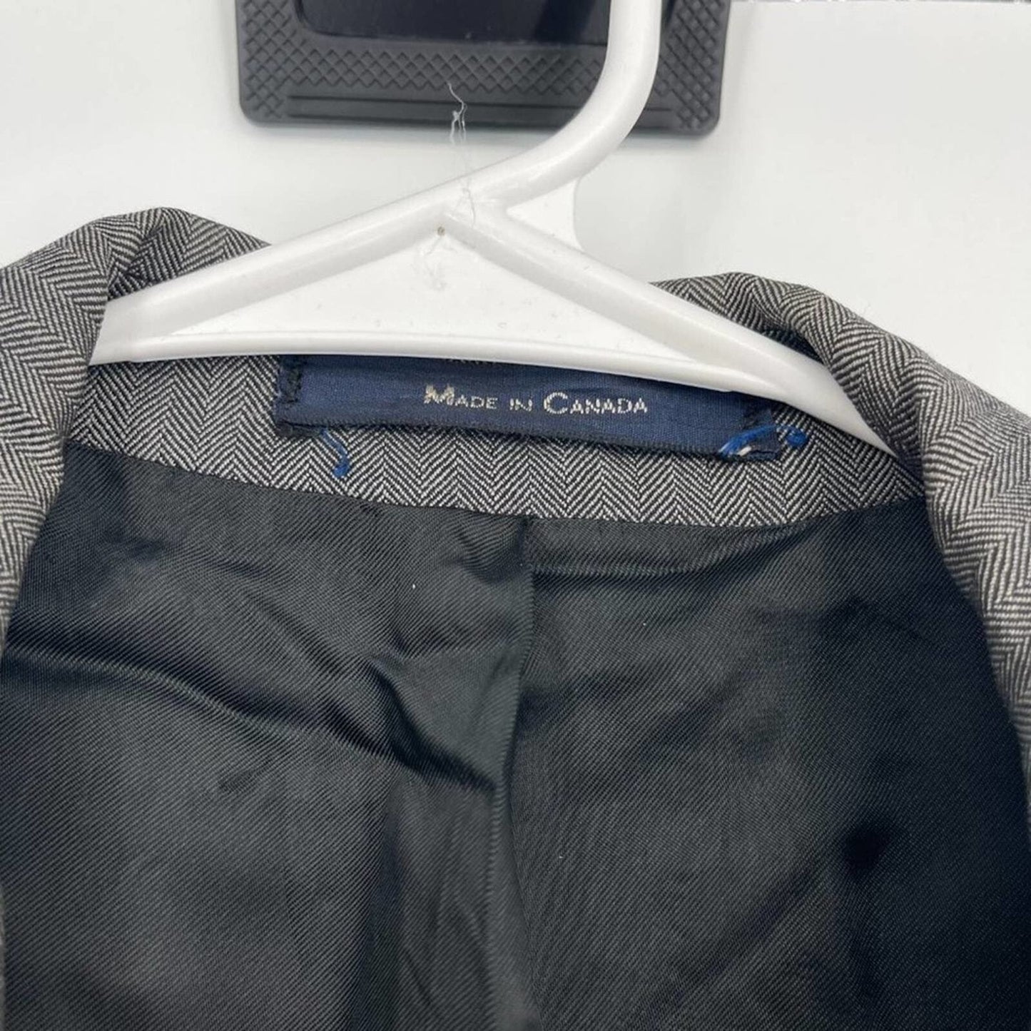 Chaps/Ralph Lauren Wool Blend Single Breasted Grey Suit Jacket Size 42S