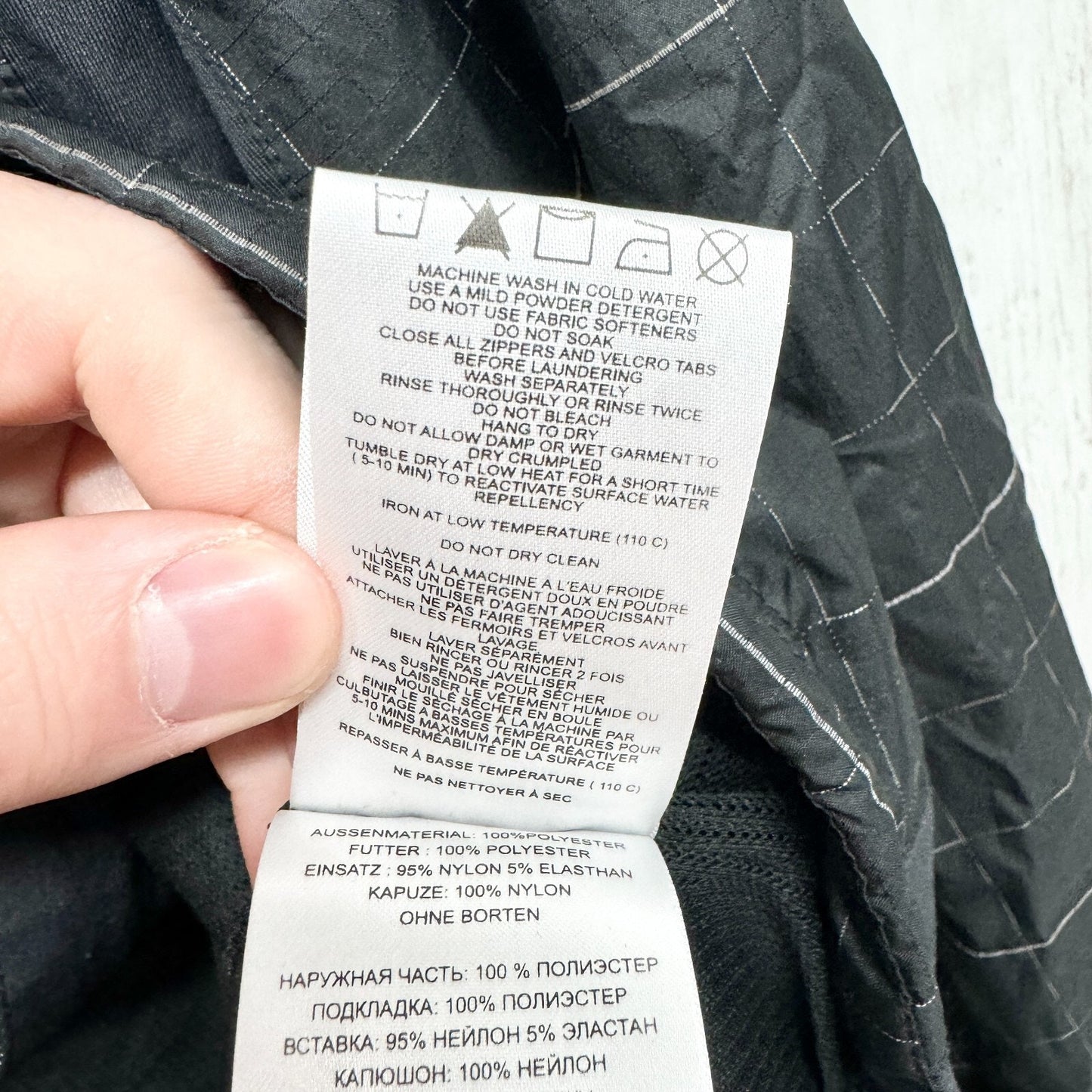 Lole Jacket Womens Size Large Jive Black Rain Lightweight Full Zip Up Hooded