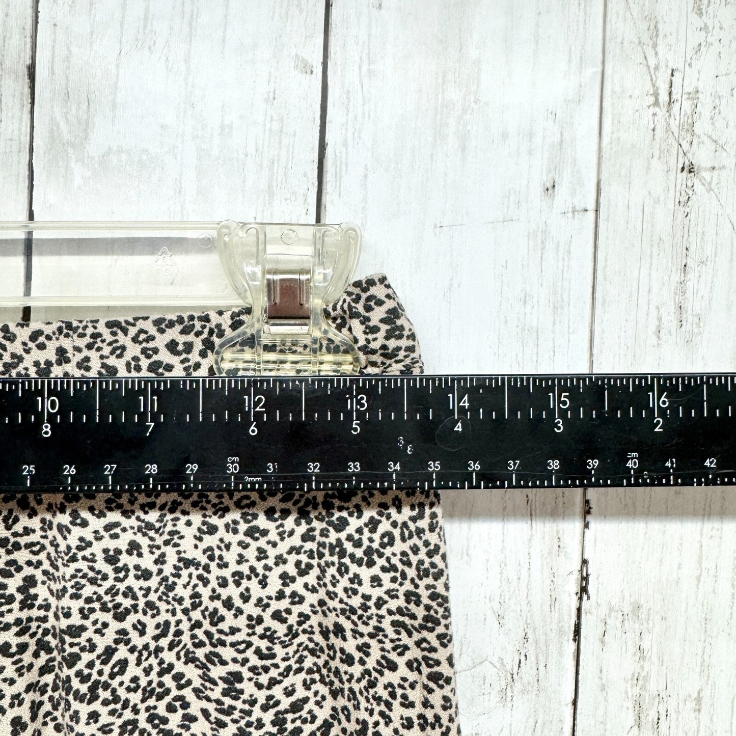 American Eagle Skirt Women XXS Cheetah Print Elastic Waist Pull On Ruffle Casual