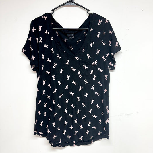 Torrid Womens Breast Cancer Awareness TShirt Size 0 (L)