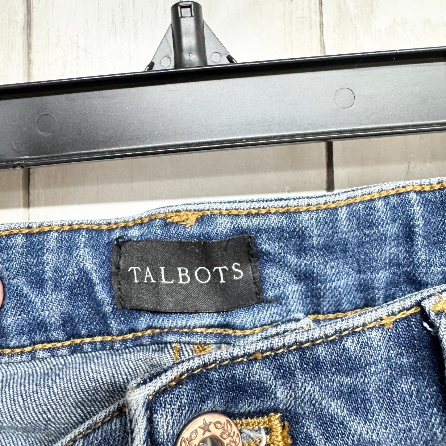 Talbots Pants Women 10 High Waist Straight Leg Modern Ankle Length Denim Jeans