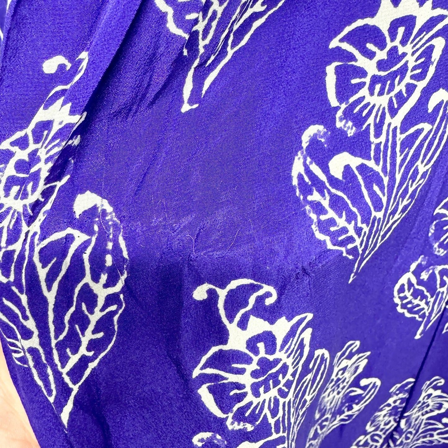 Maeve Dress Women's Size XS Silk Purple Floral Petal Stamp Shift Pleated Pockets