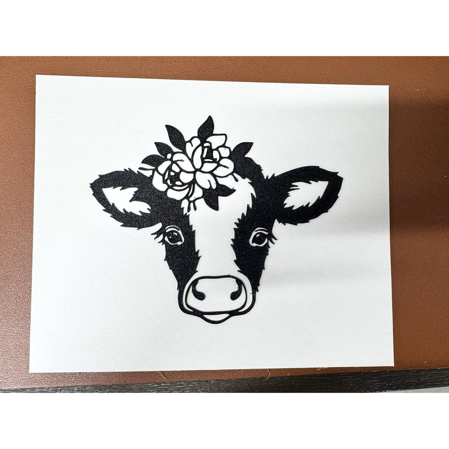 Minimalist Abstract Wall Art | Black Line Cow Modern Farm Life Artwork