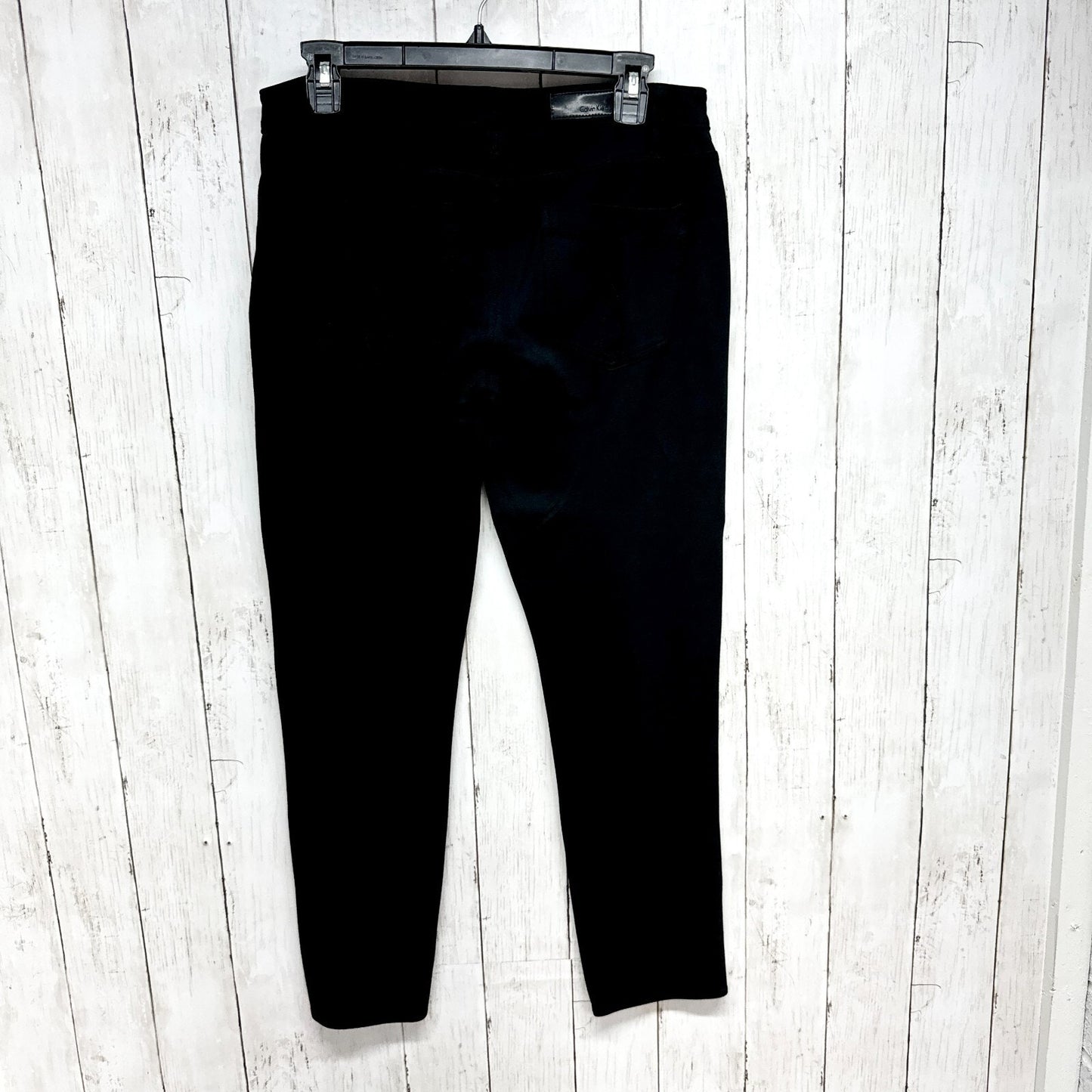 Calvin Klein & Co. Pants Women 10 Black High Rise Slim Straight Stretchy Casual