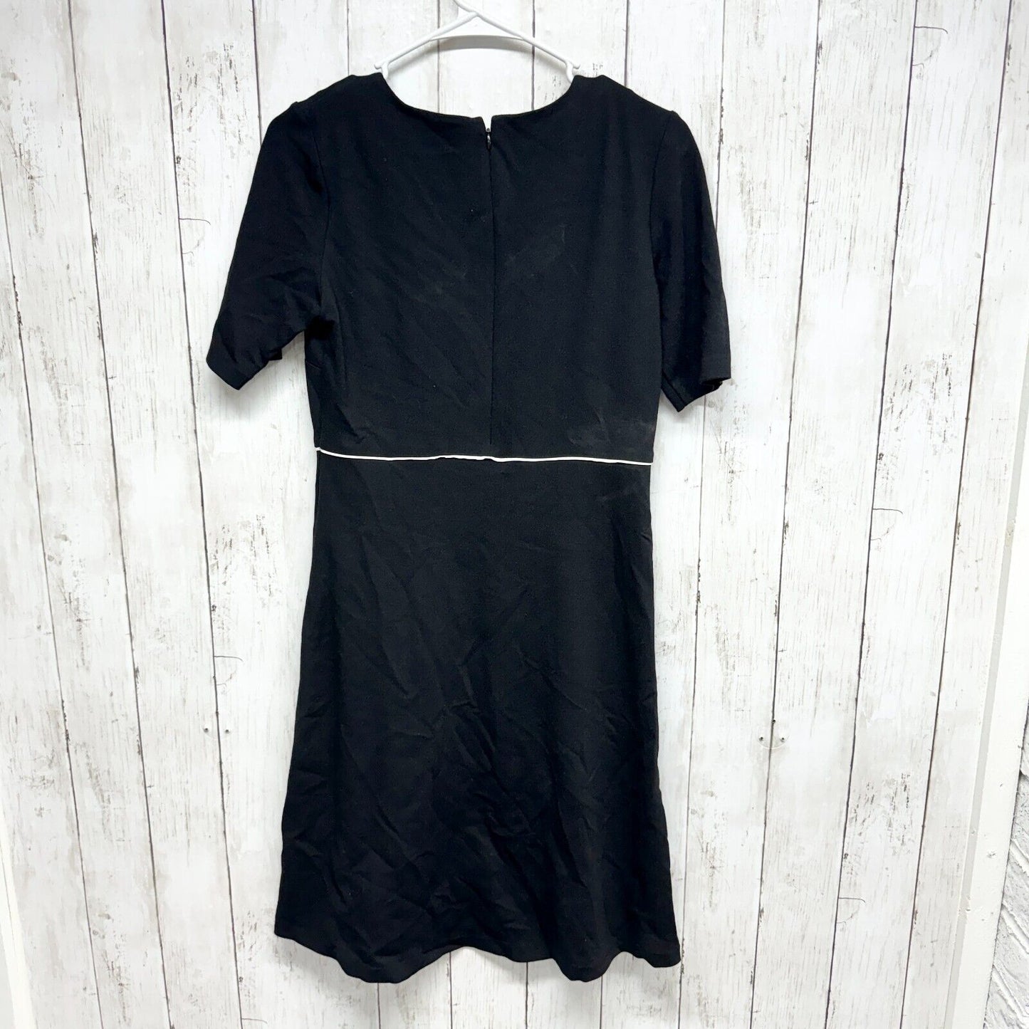 THE LIMITED Dress Women Size XS Short Sleeve Mini Cotton Black Layered Thick