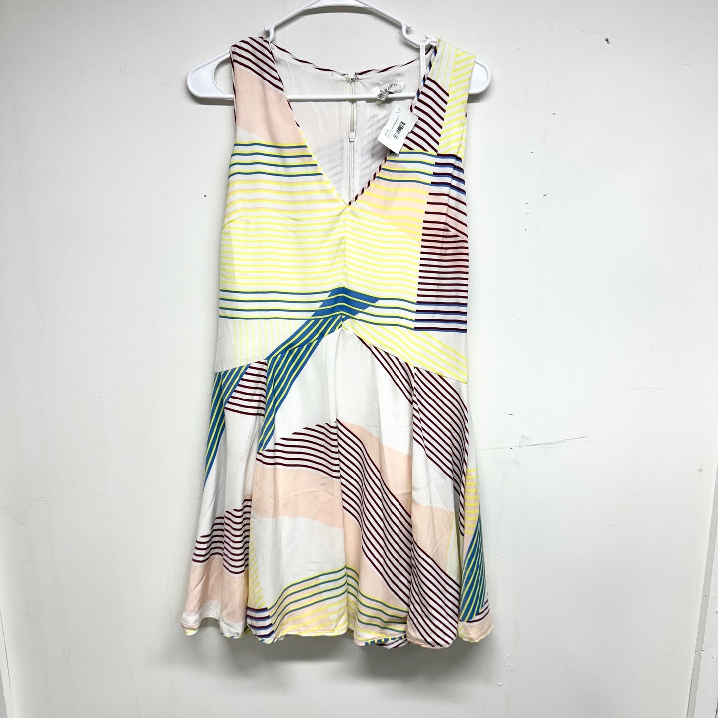 Anthropologie Women Eulalia Tank Dress by Harlyn Multi color Striped Silky Small