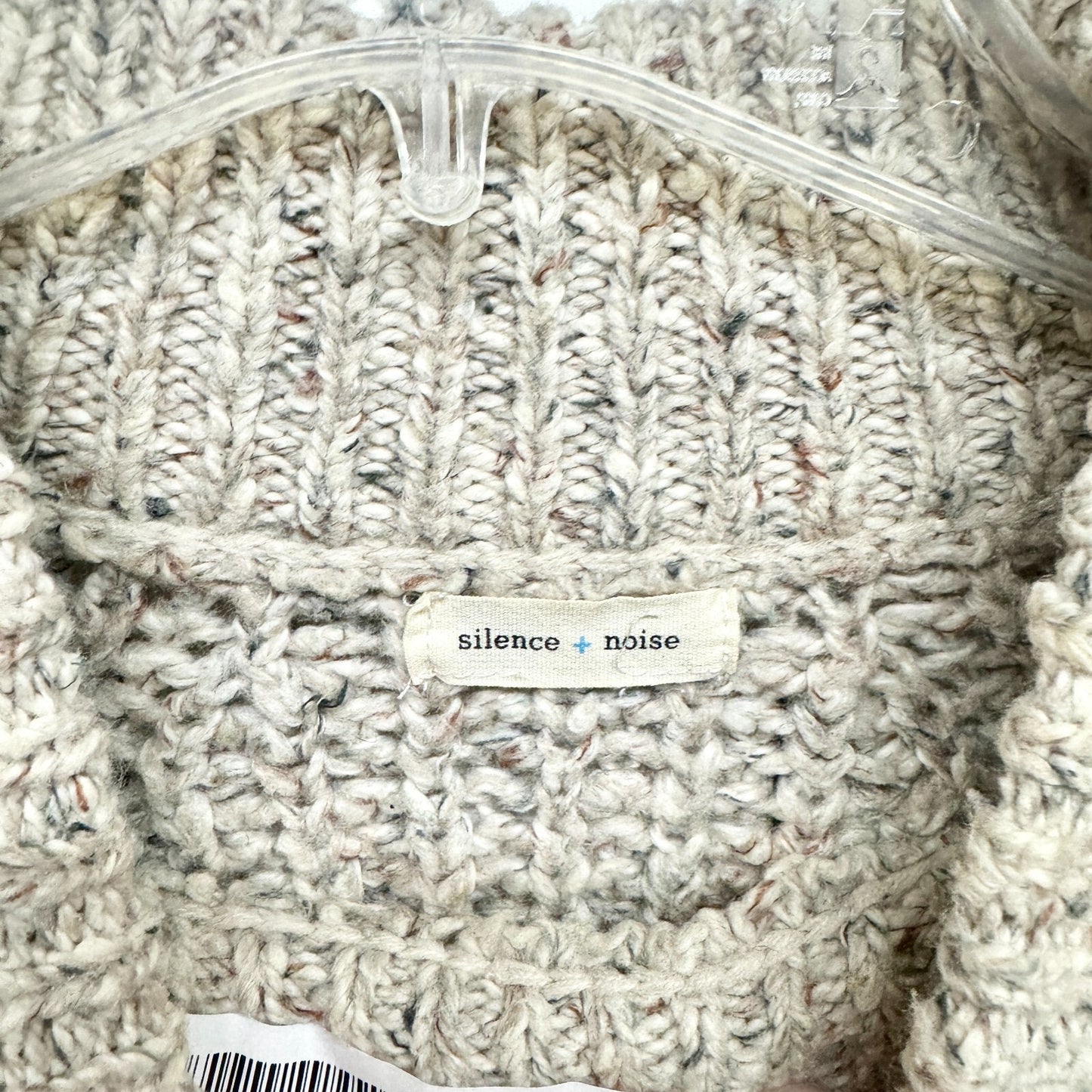 ANTHROPOLOGIE Silence + Noise Sweater Women Size M Grey Knit Abigail Turtleneck