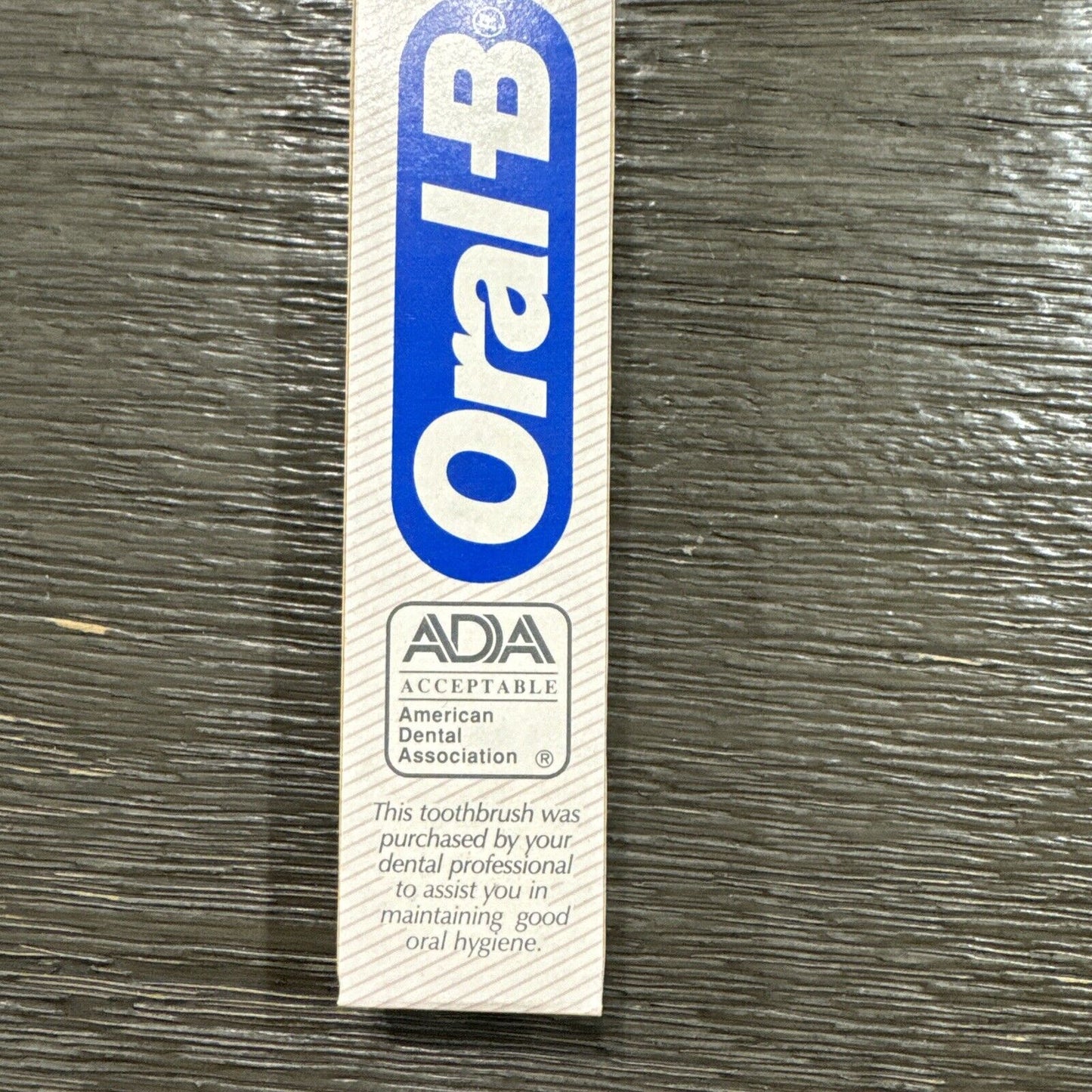 Vintage Oral-B 35 Toothbrush 1980s USA Soft Adult Tooth-Gum Brush Bristles Pink