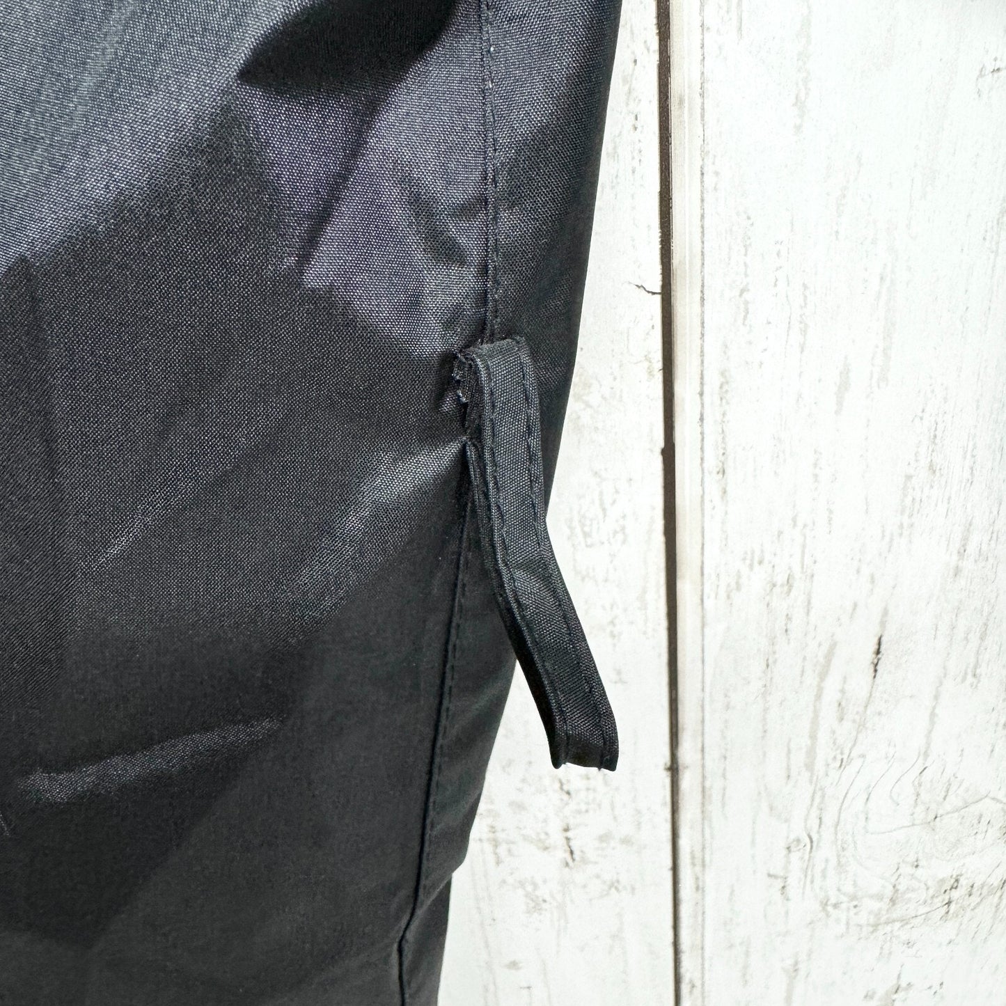 Vintage Windsor Bay Coat Women Size 6 Trench Sleek Black Button Pockets Utility