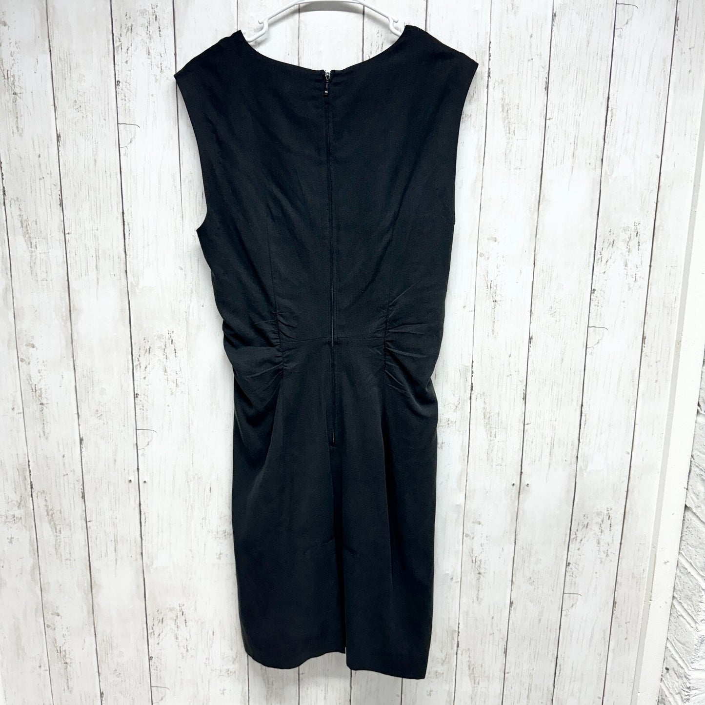 Anthropologie Moulinette Soeurs Size 4 Silk Blend Black Cocktail Dress Front Tie