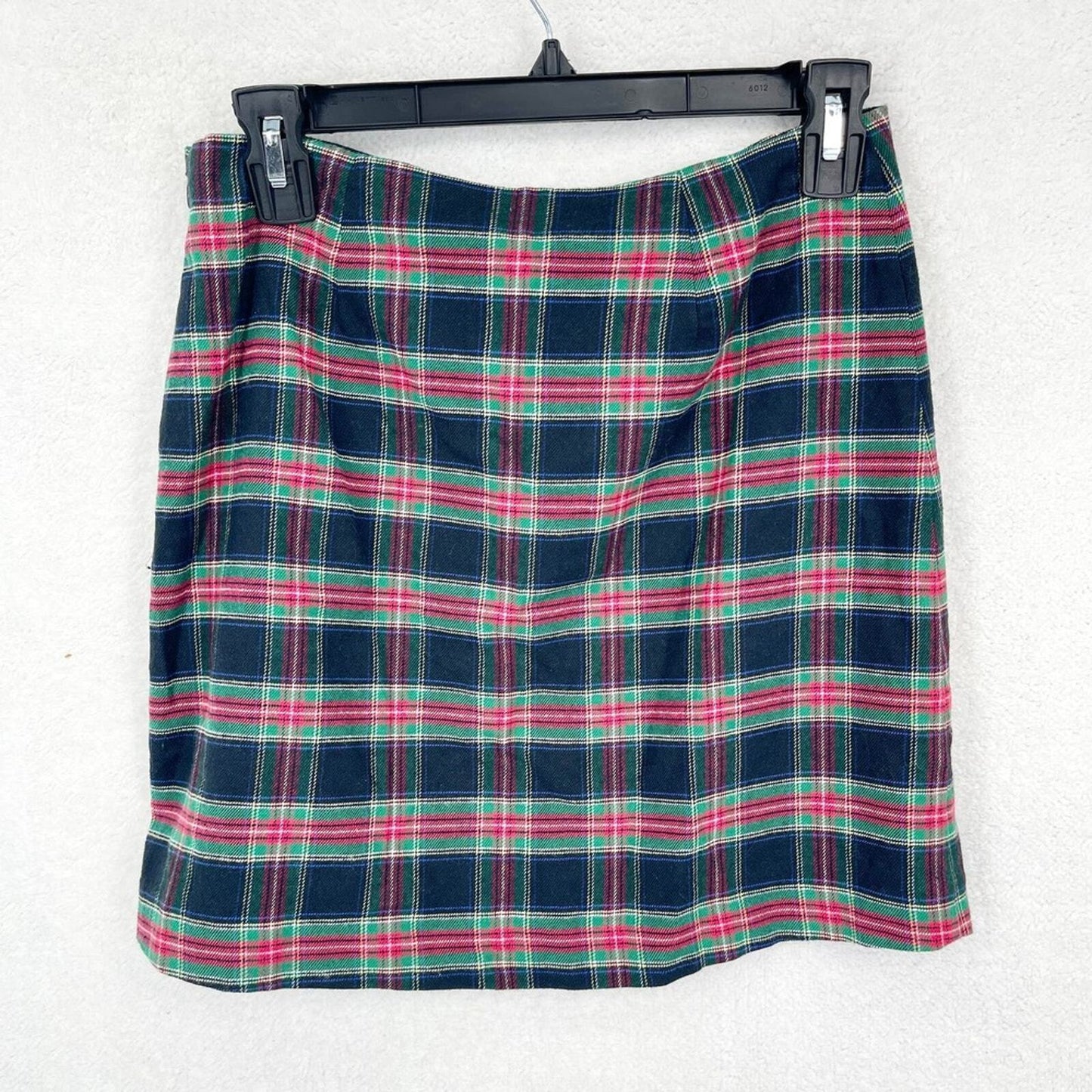 VINEYARD VINES Skirt Women SIze 0 Flannel Fall Jolly Plaid Stamp Mini Pencil Red