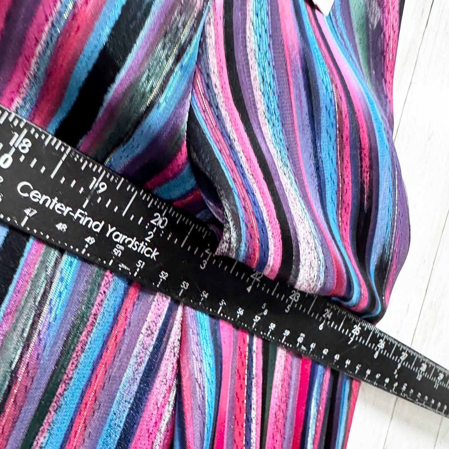 Vtg Allison Daley Shirt Women Size 10 Stripe Collared Long Sleeve Button Down