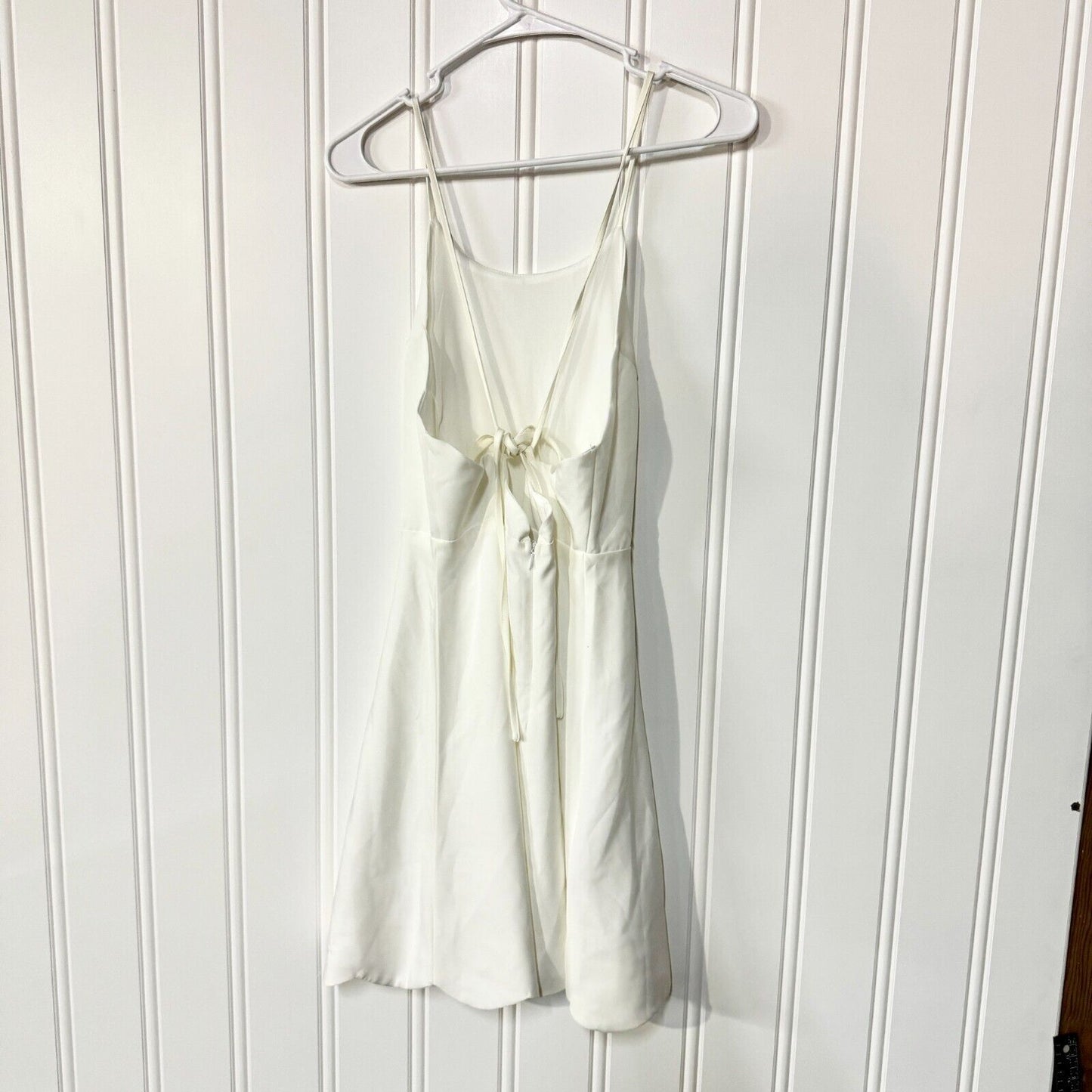 Lulus Dress Women Size Medium White Mini Sleeveless Summer Party Open Back