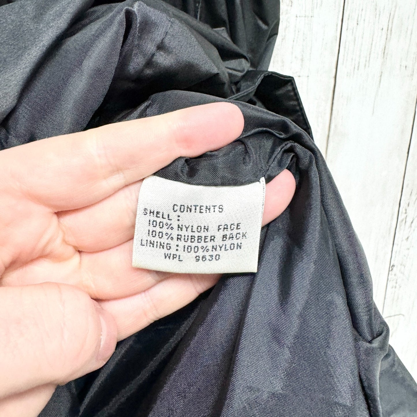 Vintage Windsor Bay Coat Women Size 6 Trench Sleek Black Button Pockets Utility