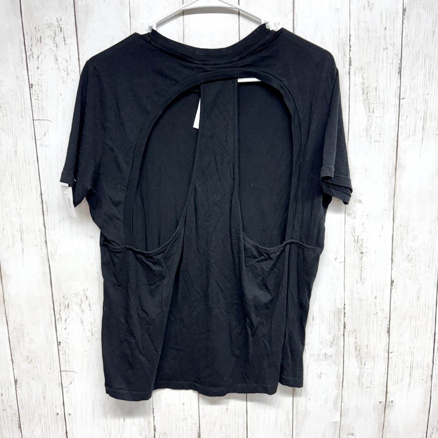Cheap Monday Top Men Size Small Black Runner Top Short Sleeve Tee Shirt Athletic