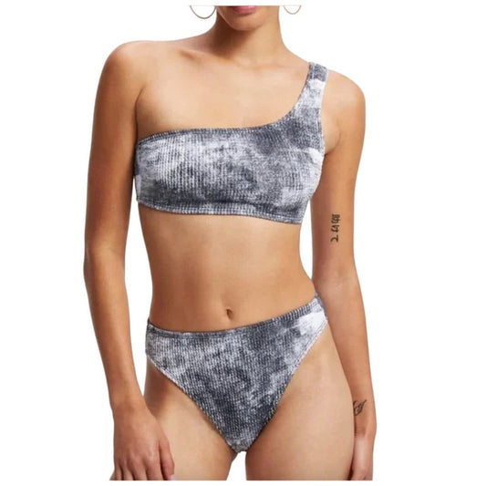 Good American WOMEN ALWAYS FITS GREY TIE DYE GOOD WAIST CHEEKY BOTTOM SIZE 4X/5X