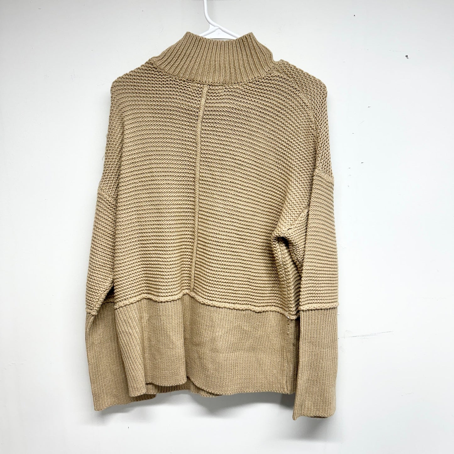 NA-KD Women Turtleneck Long Sleeve Waffle Knit Sweater Size Medium