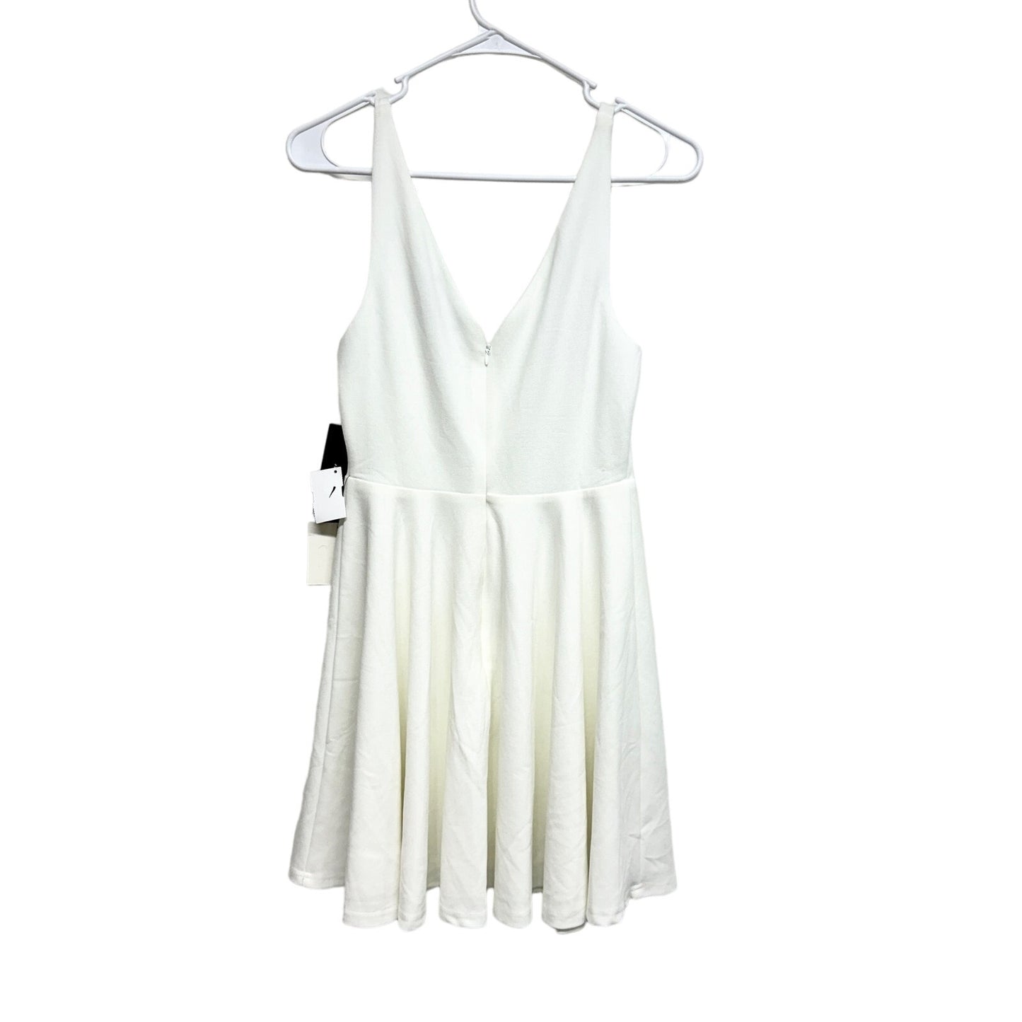 Lulus Women White Darling Delight White Skater Mini Dress Size Small NWT