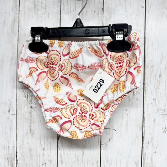 Hill House Bloomer Baby One Size Nap Bloomer Orange Shell Mosaic White