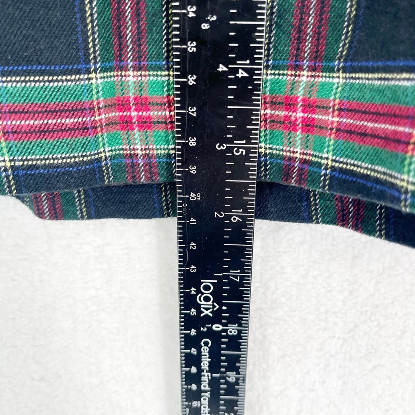 VINEYARD VINES Skirt Women SIze 0 Flannel Fall Jolly Plaid Stamp Mini Pencil Red