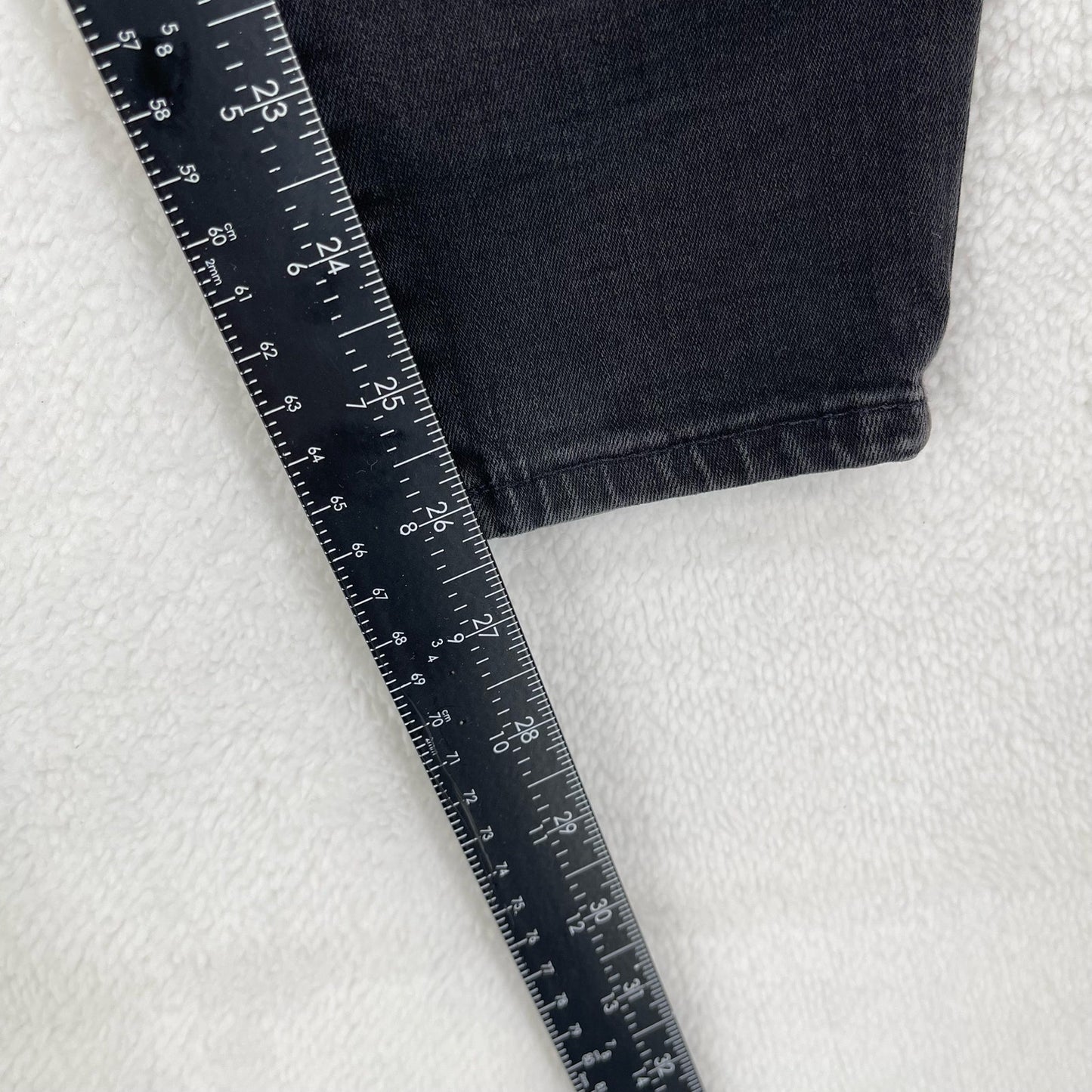 Madewell High Riser Skinny Jeans in Black Lunar Wash Women's Size 27