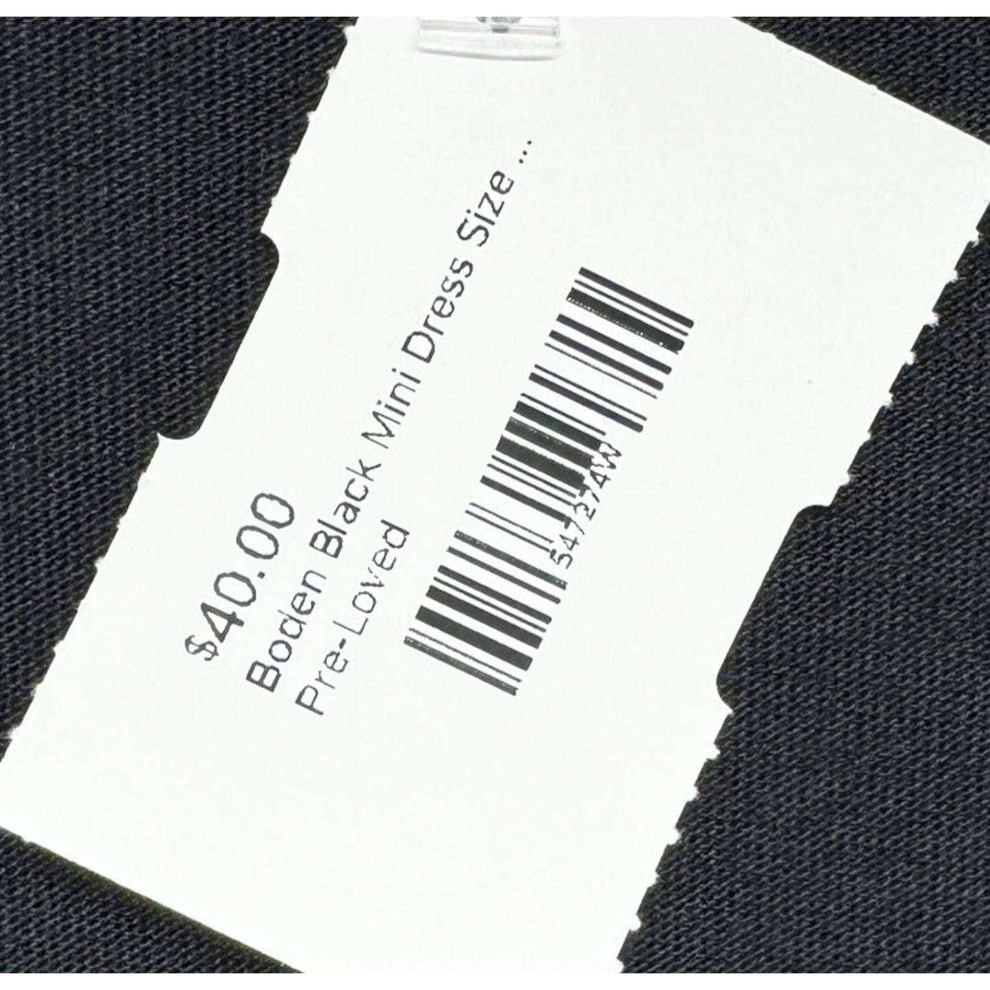 BODEN Dress Women Size 8R Long Sleeve Crossover Mini Cotton V Neck Pleated Black