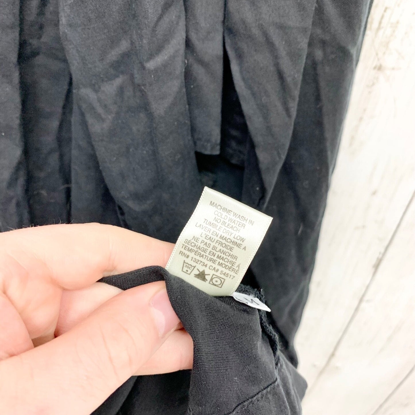 Cloth & Stone Jacket Women Size Medium Collared Split Back Trench Black Everyday