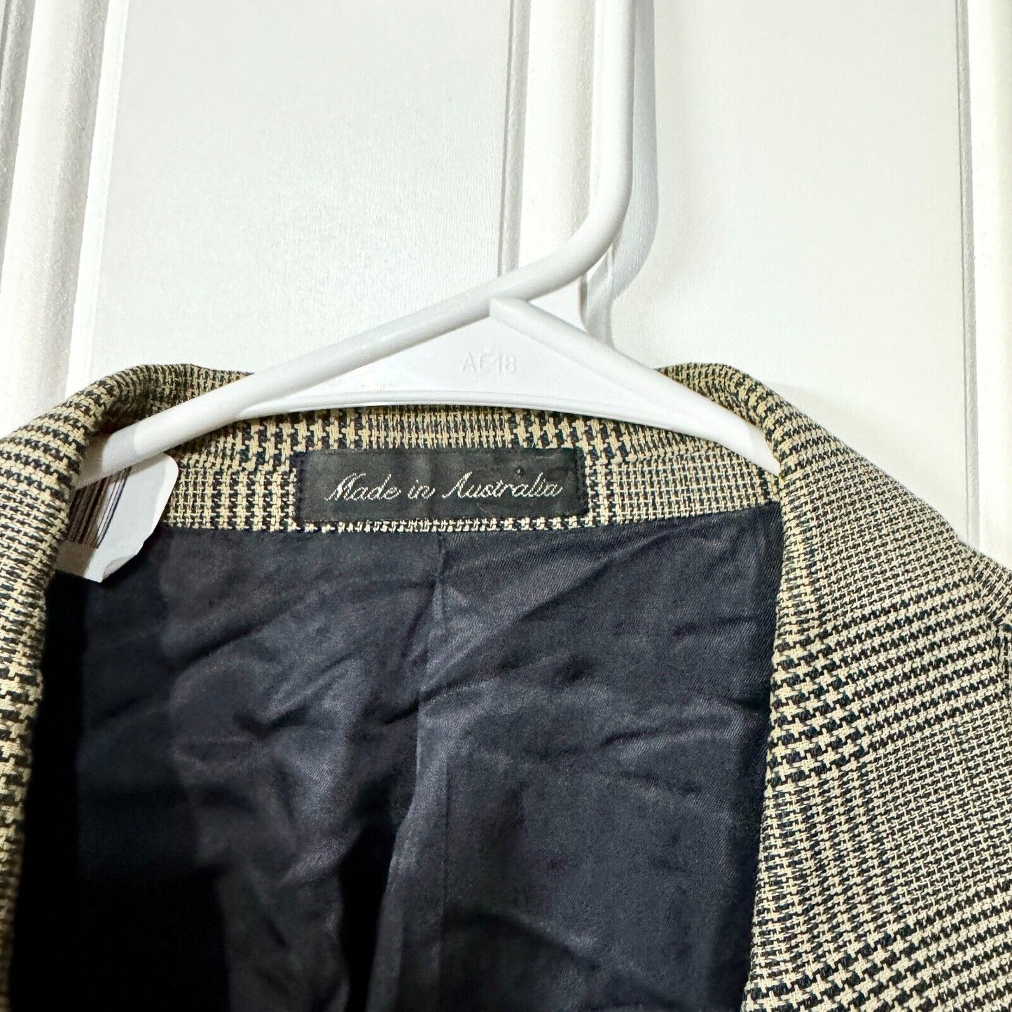 Vintage Country Road 1980s Suit Jacket Wool Blend Tweed Brown Brown Size 44