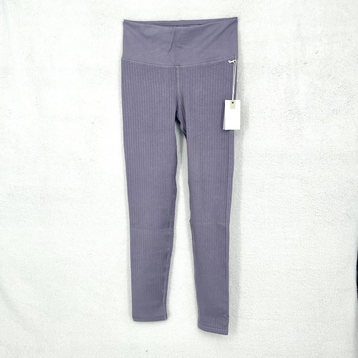 Good American Ribbed Dusty Violet High Waisted Leggings Size S/M