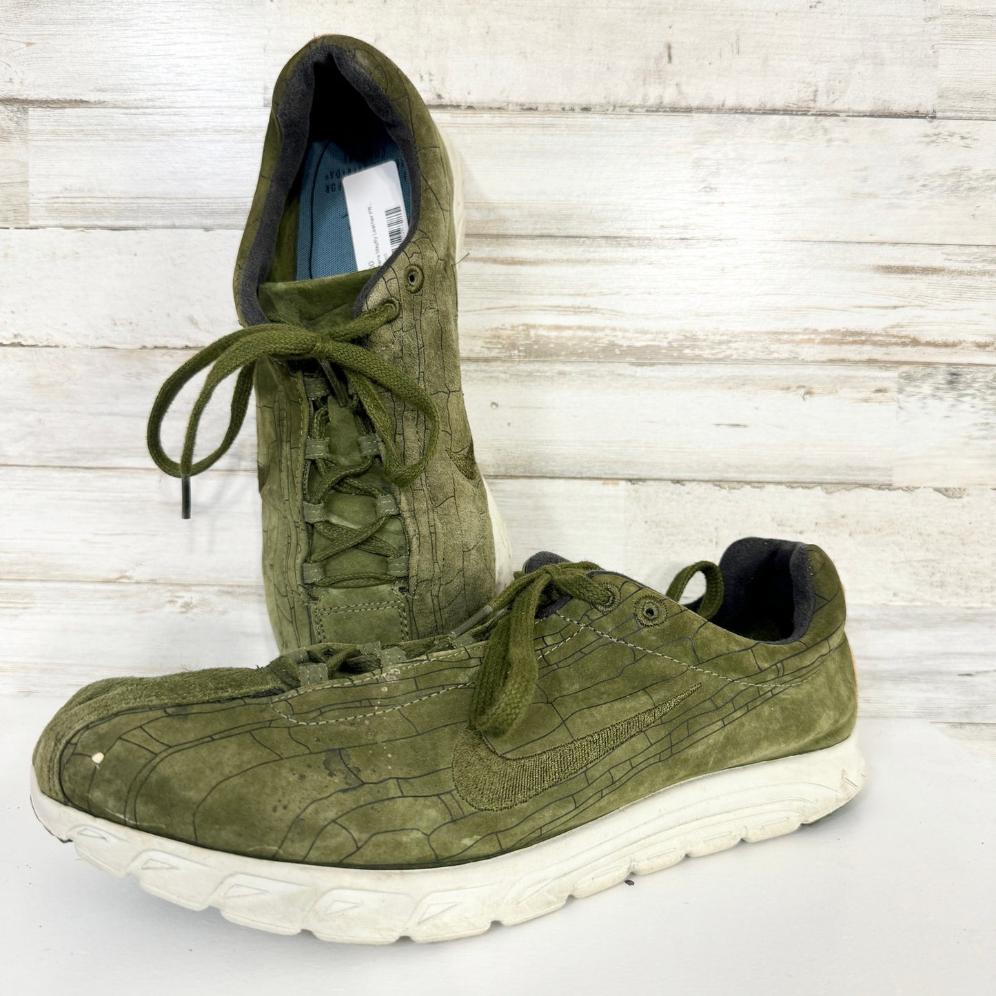 Nike Men Mayfly Woven Premium Legion Green Running Sneakers Size 11
