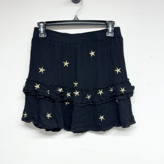 Storia Women's Gold and Black Mini Skirt Size Small
