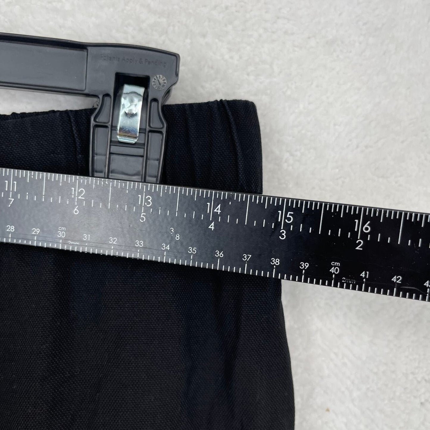 Eileen Fisher Black Trousers 100% Tencel Lyocell Mid Rise Pants Size Small