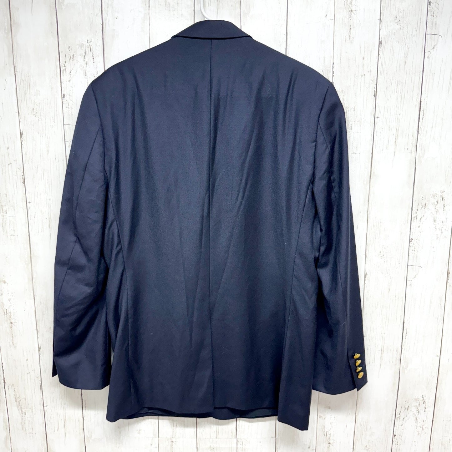 Lauren by Ralph Lauren Blazer Men 40R Navy Wool Two Button Chest Front Pockets