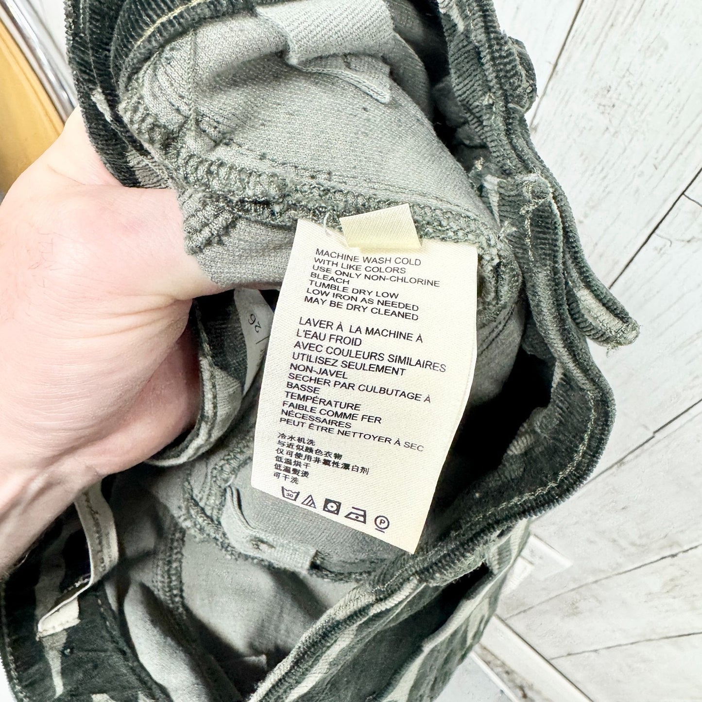 Pilcro Anthropologie Pants Women Size 26 Camo High Rise Skinny Denim Jeans