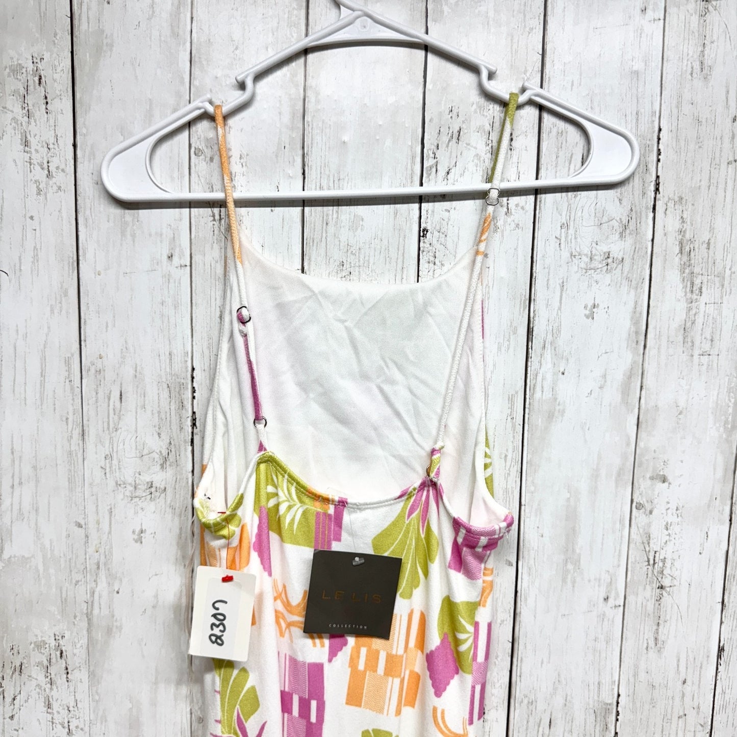 Le Lis Dress Women Size XS Tropical Print Adjustable Spaghetti Strap Maxi NWT